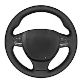 JTWMTY Modedesignstücke Auto-Geflecht Auf Lenkradbezug Aus Perforiertem Leder Für B&MW M Sport F10 F11 (Touring) F07 F12 F13 F06 F01 F02 M5(Red Blue Thread)
