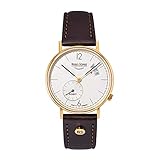 Bruno Söhnle 17-33192-261 Rondo Small Damen-Armbanduhr, Quarz, Edelstahlgehäuse, Saphirglas, Lederarmband, mit Dornschließe, 3 bar