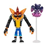 Crash Bandicoot Bandai Actionfiguren Biker Crash mit Maske | 11 cm Biker Spielzeug mit Maske und Ständer Zubehör | Sammelfiguren als Merchandise und Videospiel Geschenke