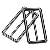 sourcing map Metall Gürtelschnalle 50mm, 4 Pcs Pistolenfarbe Leiterschnalle Zinklegierung Schiebeschnalle Taschenzubehör zum Nähen für Handtaschen, Geldbeutel, Rucksack Reparatur