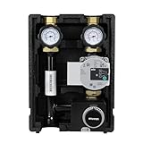 ENVIRON- Pumpengruppe ENECO001T DN25 | mit Drei-Wege-Mischer, Stellmotor 230V und Hocheffizienzpumpe | Heizung Fußbodenheizung Mischer Heizungsmischer Umwälzpumpe (Wilo Para 25/6)