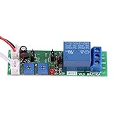 Walfront DC 5 V 12 V 24 V Zyklisches Timer-Modul, Relais Ein/Aus Verzögerungs-Timer (DC12 V, 0 – 120 min, Grün)
