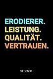 Erodierer: Notizbuch, Notizblock, Notebook | Punktraster, Punktiert, Dotted | 120 Seiten, DIN A5 (6x9 Zoll) | Notizen, Termine, Ideen, Skizzen, Tagebuch | Beruf, Tätigkeit, Leidenschaft