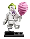 LEGO Minifigur: Joker im weißen Anzug (aus der Sammelfiguren Serie DC Super Heroes) mit Zubehör