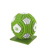 FOCO Offizielles Lizenzprodukt VFL Wolfsburg BRXLZ-Steine 3D-Fußball BAU-Set +12 YO Bricks
