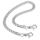 WY LIGHTING LEVEL Punk Hose Kette, Hip Hop Handtasche Kette Metall Heavy Duty Brieftasche Kettes Gothic Geldbörsenkett für Jeans Brieftaschen DIY Tascheherstellung Herren Damen Karneval Halloween