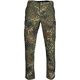 Mil-Tec US BDU Feldhose R/S 'Slim Fit' für Herren • Ripstop Cargohose mit Knie- & Gesäßverstärkung • Verstellbarer Bund & Beinabschluss • Outdoorhose aus 100% Baumwolle für Arbeit & Freizeit