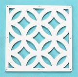 HäNgender Raumteiler,HäNgende Bildschirm Panel 12 stücke 29x29cm Hängen Bildschirme Wohnzimmer Trennwände Trennwand Kunst DIY Home Dekoration Weiß Holz-Kunststoff(CL-11)