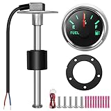 Kraftstoffanzeige,Rupse Universal Auto Kraftstoffstandsanzeige Tankuhr mit Wasserstandssensor Kraftstoffsensor für Auto/SUV/Boot/Pkw Lkw/Wohnmobil(150 mm)