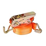 Zurrgurte mit Ratsche, Spanngurte mit Ratsche - Frachtgurte mit Ratsche und J-Haken | Verstellbares Bremsseil mit Riemenspanner für Transporter, Anhänger, Lastenmotorräder