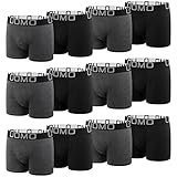 L&K 12er Pack Herren Retroshorts Boxershorts Männer Unterhosen aus Baumwolle mit Vorteilspack Farbe grau Bequeme Passform ohne kratzenden Zettel 1119G L