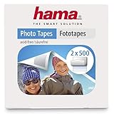 Hama Fototapes 1.000 Stück (2 x 500 Fotokleber, doppelseitig selbstklebende Klebepads, Klebepunkte geeignet für Fotoalbum und Scrapbook, eckig, in Spenderbox) weiß