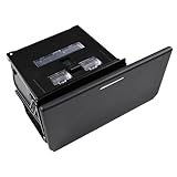 YUCKMZ Aschenbecher der Konsole mit Deckel Kompatibel mit Golf Plus Tiguan 5M1857309B 5ND857961 Schwarz