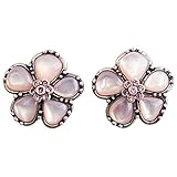 The Noble Collection Hermine's Yule Ball Ohrringe, versilbert, Silber Kristall