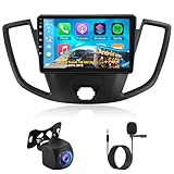 4G+64G Android Autoradio für Ford Transit 150 250 350 2015-2019 mit Wireless Carplay & Android Auto, 9-Zoll IPS Touchscreen mit GPS, WiFi, 32EQ, Bluetooth 5.0, FM/RDS Radio