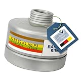 BartelsRieger Kombinationsfilter BR A2B2E2K1HgP3, ABEK-Filter Schutzklasse A2B2E2K1Hg-P3, DIN-zertifizierter Atemschutzfilter gegen Gase, Dämpfe & Partikel für Industrie, Chemie, Handwerk