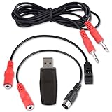 22-in-1 RC-Simulatorkabel, RC-Flugzeug-USB-Flugsimulator mit Kabeln, Flugmodell-Trainingsgeräte-Set für Realflight G7/ G6/ G5 Phoenix 4 E2HG