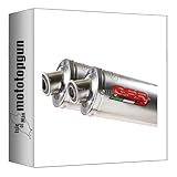 auspuff gpr zugelassen doppel auspuff edelstahl tondo, db-killer dabei, h.123.it kompatibel mit honda fmx 650 2005 2006 2007 2008 mototopgun