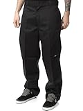 Dickies Herren Sporthose Streetwear Male Pants Double-Knee Work, Black, 36W x 32L