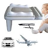Aufblasbares Reisebett für Kleinkinder – Baby-Luftmatratze, Flugzeug-Sitzverlängerung, tragbare -aufblasbare, Reisebett für Zugsitz