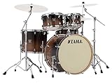Tama CL50R-CFF Superstar Classic Drumkit (5-teiliges Schlagzeug, 20" Bass Drum, Ahornkessel, lackierte Oberfläche, inkl. Hardware) Coffee Fade