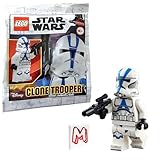 LEGO Star Wars The Clone Wars Minifigure - 501st Legion Clone Trooper with Blaster (75280)