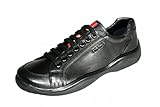 Prada Herren Schwarz Leder Sneaker 4E2649 O3Y F0002 42.5 EU/UK 8.5