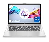 HP Laptop 17 mit Intel Core i7-1355U | 17,3" FHD Display | 16 GB DDR4 RAM | 1 TB SSD | Intel Graphics | Akkulaufzeit 8 Stunden | Windows 11 Home | QWERTZ | Silber
