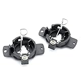 2 x HID H1 Scheinwerfer-Adapter-Fassung, Halterung, Xenon-Lampenfassung, Befestigungsclips für N/issan Skyline GT-R R32, N/issan 240SX Silvia, N/issan Cefiro A31, M-ercedes Benz W140