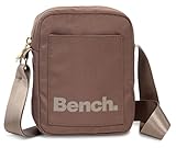 Bench City Girls Damen und Herren Mini Bag Umhängetasche Tasche Handtasche Schultertasche Crossbody-Tasche, graubraun, 19 x 14 x 5 cm