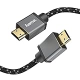 Hama HDMI Kabel 2 Meter Ultra High Speed (Monitorkabel 4K / 8K, 48 Gbit/s, UHD Bildschirmkabel eARC, Ethernet, HDR, Aramidfaser Kabelmantel, 120 Hz/60 Hz) 2m
