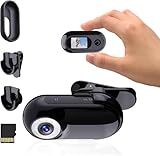 Xilecam Mini Action Cam1080P und 32 GB Speicherkarte Helmkamera Motorrad Bodycam Mini Kamera Multifunctional Accessories Body Cam（Matt）