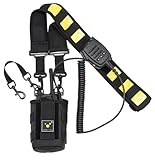 tee-uu Channel Funkgeräteholster | schwarz | zum Umhängen | Pendelschutz | MOLLE-Systemschlaufen | Entwässerungsöffnung