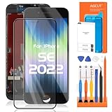 Bildschirm für iPhone SE 2022 LCD Display für iPhone SE3 SE 3. Generation A2783 A2595 A2785 A2782 4,7 Zoll LCD Screen Replacement Digitizer Touchscreen Assembly+ Reparatur, Schwarz Incell