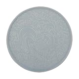 Mason Cash Home to Roost 30 cm runde Servierplatte aus Steingut, vom Volksmodus inspirierter Henne und Hahn Stil, mikrowellen- und spülmaschinenfest, für Kuchen, Fleisch, Fisch, Brot und Partyteller