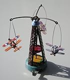 Karussell Flugzeuge Doppeldecker Blechkarussell