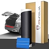 PR-Folia Ladekantenschutz für - Peugeot 308cc Cabrio ab Bj. 2009-2015 - SCHWARZ Stoßstangenschutz Folie Lackschutzfolie inkl. Rakel