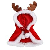 Kleidung für Puppen, Weihnachts Puppen Outfits Süßer Kleidungsersatz Mode Rehkitz Umhang für 15cm/17cm Große Doll Ausstellungszubehör Sammlergeschenk