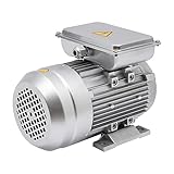 Elektromotor Getriebemotor YL8024 0.75KW 1HP 1380 U/min 19mm Welle für Betonmischer, Aluminium, IP55 Schutzklasse