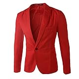 Sakko Jacke Herren Anzugjacke Anzüge & Sakkos Luxus EIN-Knopf Anzugjacke Herren Sakko Sportlich Blazerjacke Blazer Jacken Herren für Freizeit Blazer Sportsakko