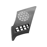 ANKOULA Car-Styling Armaturenbrett-Seitenlüftungs-Lautsprechergrillabdeckung Kompatibel mit E-Klasse W210 1996-2002 Schwarzes Autozubehör(Left)