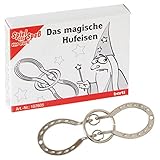 Bartl 107605 Mini-Metall-Puzzle Das magische Hufeisen aus einem Ring und 2 verbundenen Hufeisen