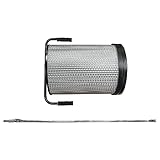 vhbw Feinstaub-Filterpatrone kompatibel mit Bernardo Felder AF12, Hammer S01 Absauganlage für Holzbearbeitungsmaschine - Mit Reinigungsbürste