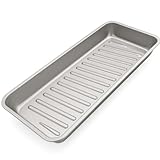 BURI Grillschale Kohleschale 66x27x6cm Alu beschichtete Auffangschale | Hitzebeständige Fettwanne zur leichten Reinigung | Universal passende Schale für Grill | Tropfschale für Gas- und Kohlegrills