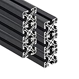 SCHMIDT systemprofile 6 Stück 2000mm Aluminium-Profil 40x40mm Nut 8 Strebenprofil Anthrazit 4040 Aluprofil Konstruktionsprofil 2m