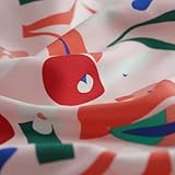 Twill Viskose geometrische Formen bunt