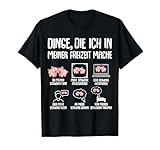 Schweine Schweinchen Landwirt Damen Schwein T-Shirt