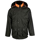 Romneys Wachjacke New England Jager | Gerade geschnitten | Regenjacke | Farbe: Oliv, 3XL