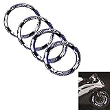 Reflektierend Rad Aufkleber Außenkreis Aufkleber Geeignet Yamaha R3 (Blau)