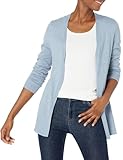 Amazon Essentials Damen Leichte Strickjacke ohne Knöpfe (in Übergröße erhältlich), Indigoblau Meliert, XL
